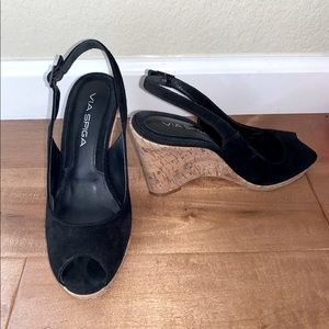 Wedge slingbacks
